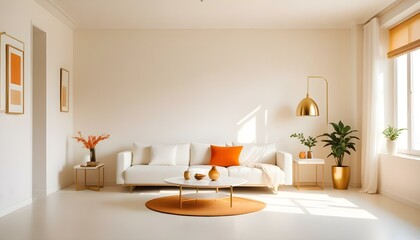 Fototapeta premium Photo interior modern design room 3d illustration