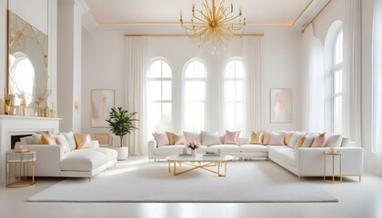 Photo interior modern design room 3d illustration