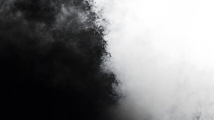 Abstract Black and White Texture Creating a Mystical Atmosphere of Contrast and Depth
