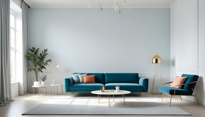 Photo interior modern design room 3d illustration