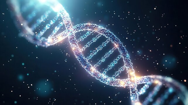 Detailed illustration of a nucleus with visible DNA, histones, and biochemical modifications, educational science, cellular biology
