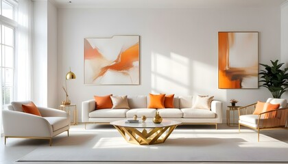 Photo interior modern design room 3d illustration