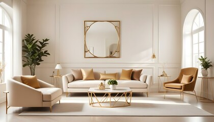 Photo interior modern design room 3d illustration