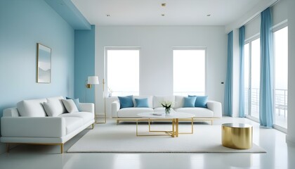Photo interior modern design room 3d illustration
