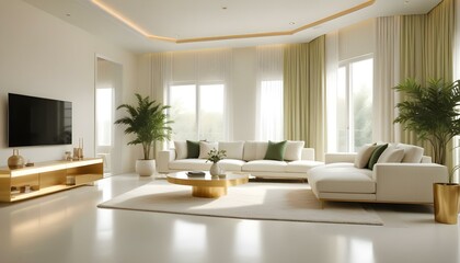 Fototapeta premium Photo interior modern design room 3d illustration