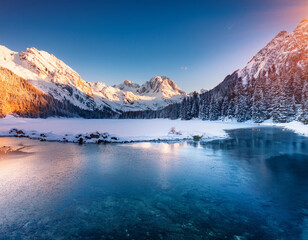 sunrise in the mountains