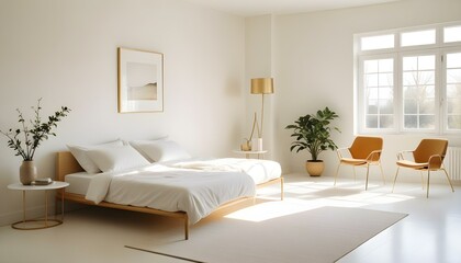 Photo interior modern design room 3d illustration