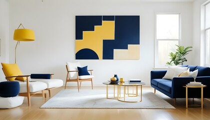 Photo interior modern design room 3d illustration