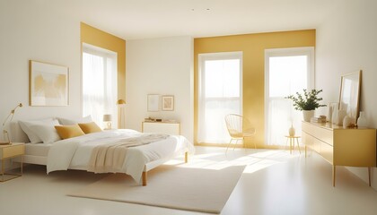 Photo interior modern design room 3d illustration