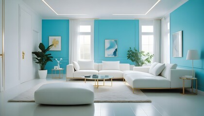 Fototapeta premium Photo interior modern design room 3d illustration