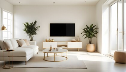 Fototapeta premium Photo interior modern design room 3d illustration