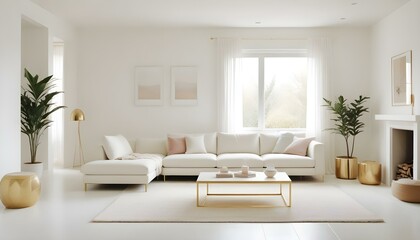 Fototapeta premium Photo interior modern design room 3d illustration