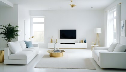 Fototapeta premium Photo interior modern design room 3d illustration