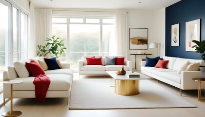 Fototapeta premium Photo interior modern design room 3d illustration