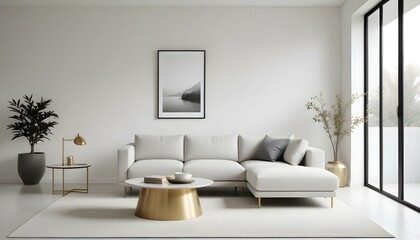 Photo interior modern design room 3d illustration