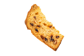Panettone sweet christmas cake delicious baked goods Christmas background New Year's holiday fresh meal food snack on the table copy space food background rustic top view