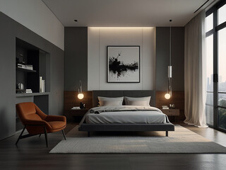 luxury comfortable bedroom