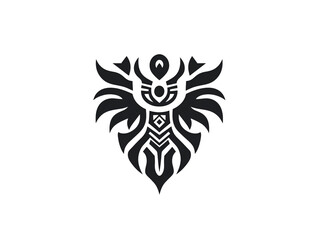 Obraz premium a black and white logo