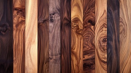 Close-up of a Wooden Panel with Varied Grain Patterns