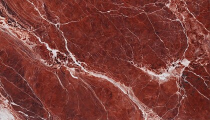 Fototapeta premium Close-up marble surface has deep red color white High resolution