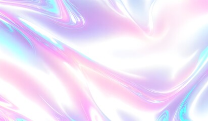 Holographic background seamless trendy iridescent light foil texture. Soft holographic pastel unicorn marble background pattern. Modern pearlescent blurry abstract swirl illustration.	
