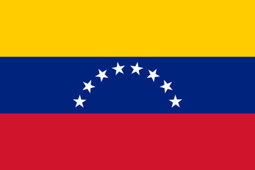 National Flag Bolivarian Republic of Venezuela - vector, 