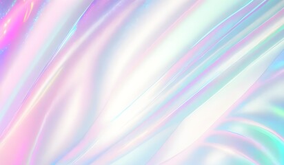 Holographic background seamless trendy iridescent light foil texture. Soft holographic pastel unicorn marble background pattern. Modern pearlescent blurry abstract swirl illustration.	
