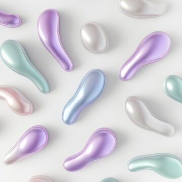 Pastel Silver Vibraslap Set: Cute 3D Design for Minimalist Play