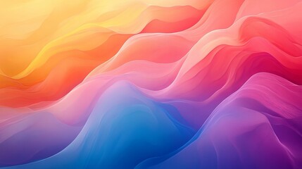 Abstract Colorful Gradient Waves