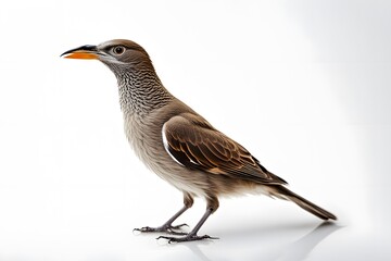 Fototapeta premium Coleto bird on white background, AI Generated