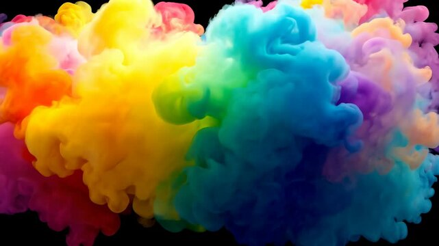 Abstract watercolor painting with colorful splashes and textures, perfect for design and wallpaper