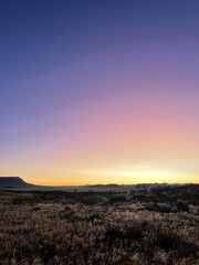 sunset in the mountains
