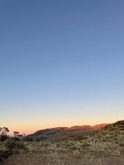 Naklejka premium sunset in the desert