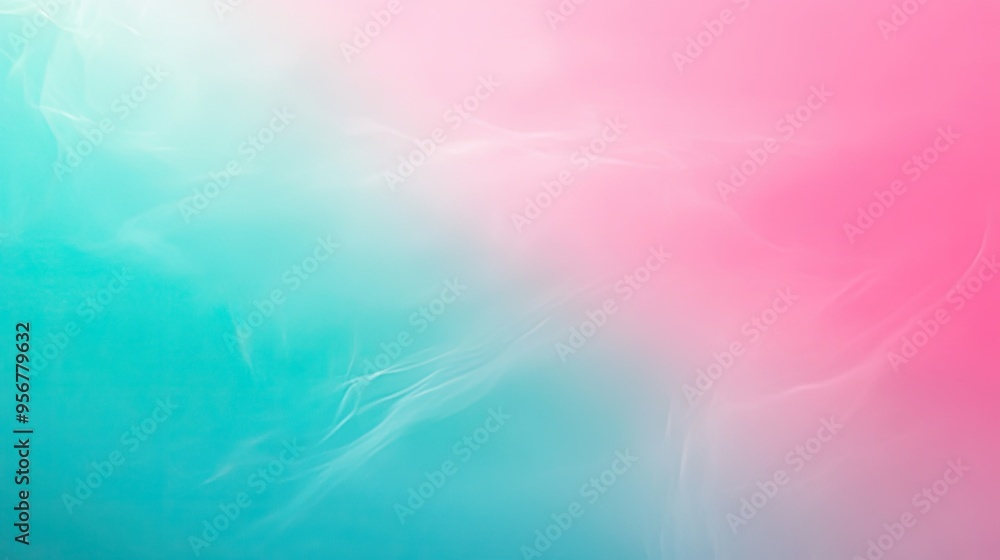 Poster gradient background with a smooth transition from teal to pink, creating a fresh and trendy abstract
