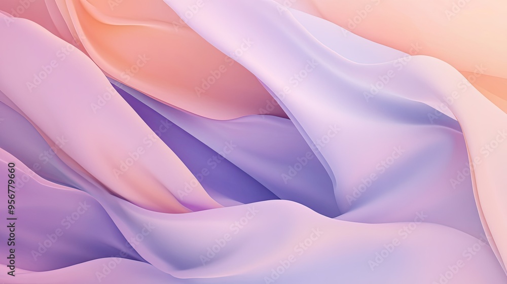 Poster gradient background with a soft transition from peach to lavender, offering a soothing and elegant a