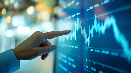 The image of a diverse team discussing stock market trends is a best-seller for corporate presentations.