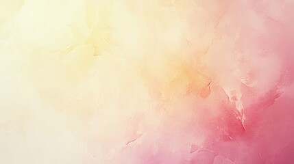 Obraz premium Soft gradient from pale pink to light yellow, creating a warm and inviting abstract background.