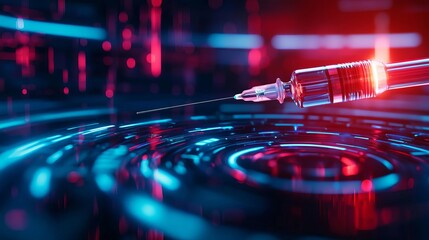 A close-up of a futuristic needle-free insulin delivery device, with glowing lights and sleek, modern design, Medical Device, Photorealistic 3D