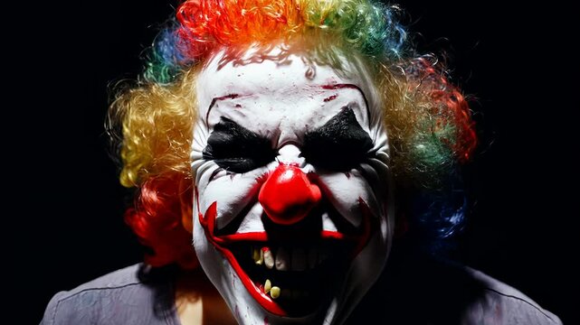 scary clown. Generative Ai