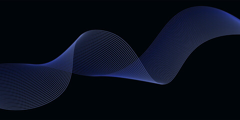 Futuristic Abstract glowing wave lines on white background. Dynamic wave pattern. Suit for poster, banner, brochure, cover, website, flyer. Vector illustration