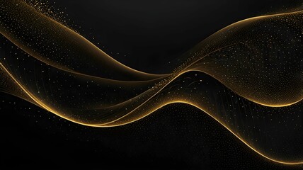Obraz premium Golden Spiral: A Dance of Particles and Light