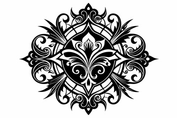  Ornamental design vector art illustration 