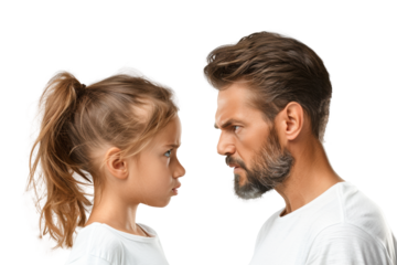 Family Conflict - Standoff Between Father and Daughter