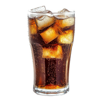Glas mit Eis und Cola