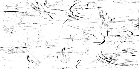 Black and white texture in art style. Fantastic monochrome background. Pattern from the chaos of dots, spots, lines, cracks. Vector art illustration.