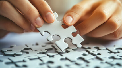 hands holding a puzzle