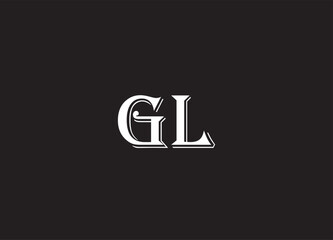 GL letter logo and initial logo design