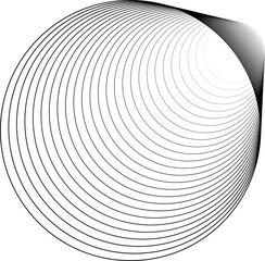 Circles line dynamic pattern. Technology design