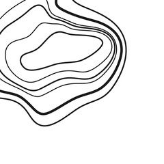 Topography Line Corner