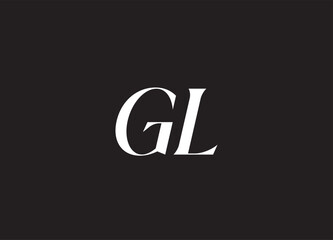 GL letter logo and initial logo design
